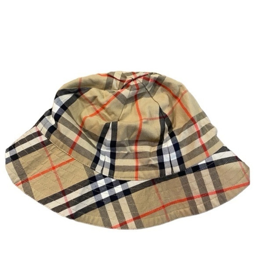 Vintage Burberry nova check plaid reversible bucket hat